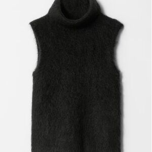 NWT Black mohair sweater vest